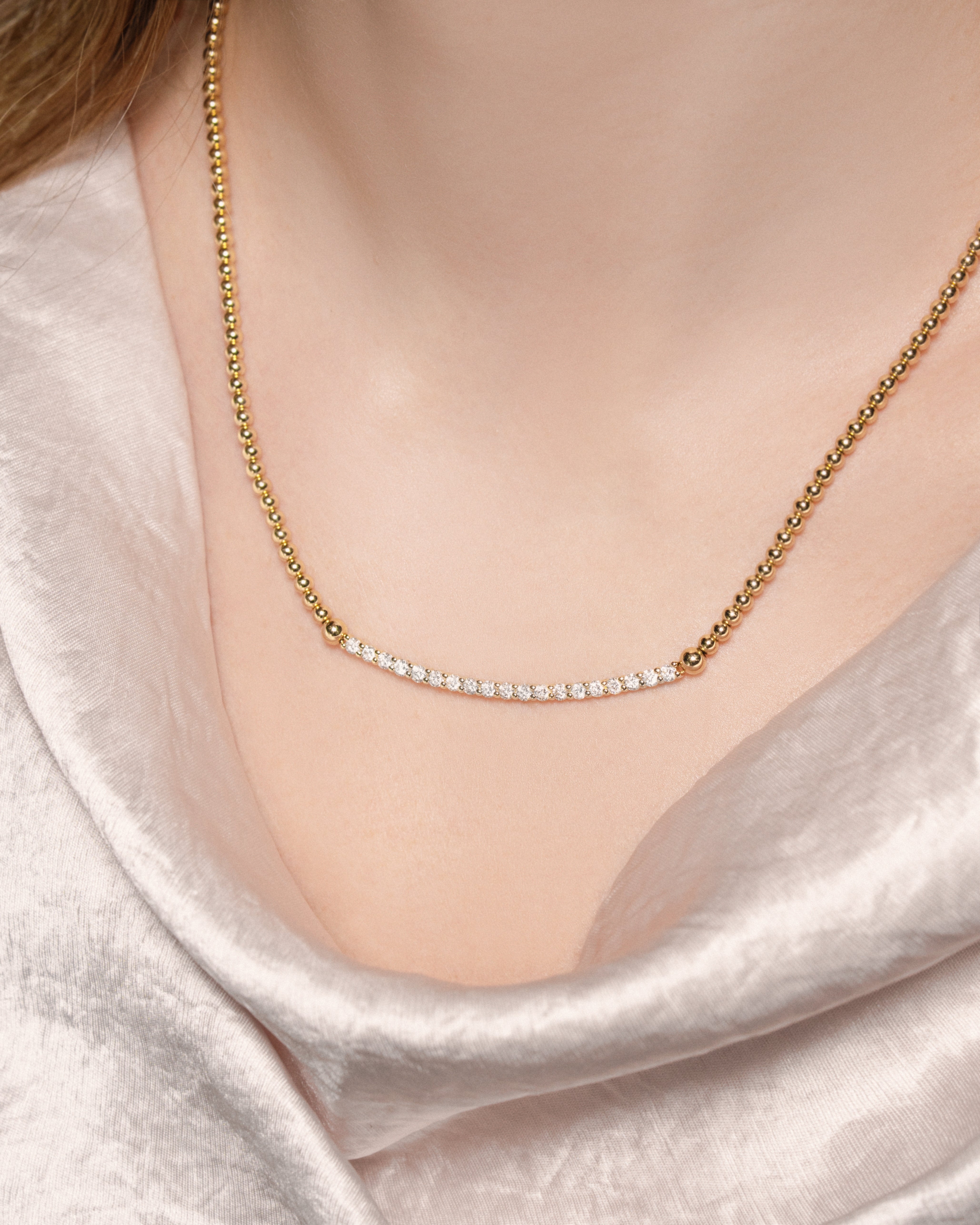 ArcRadiant Diamond Necklace