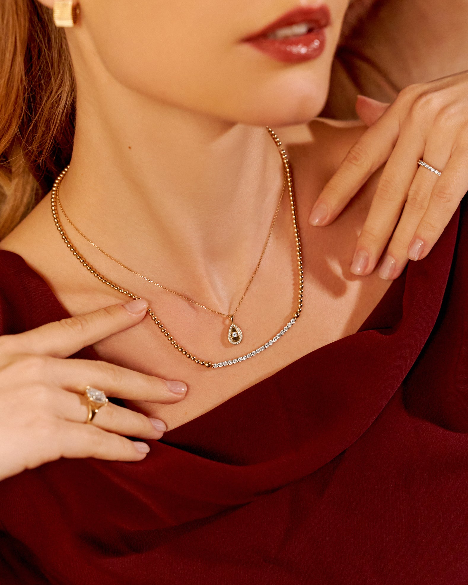 ArcRadiant Diamond Necklace