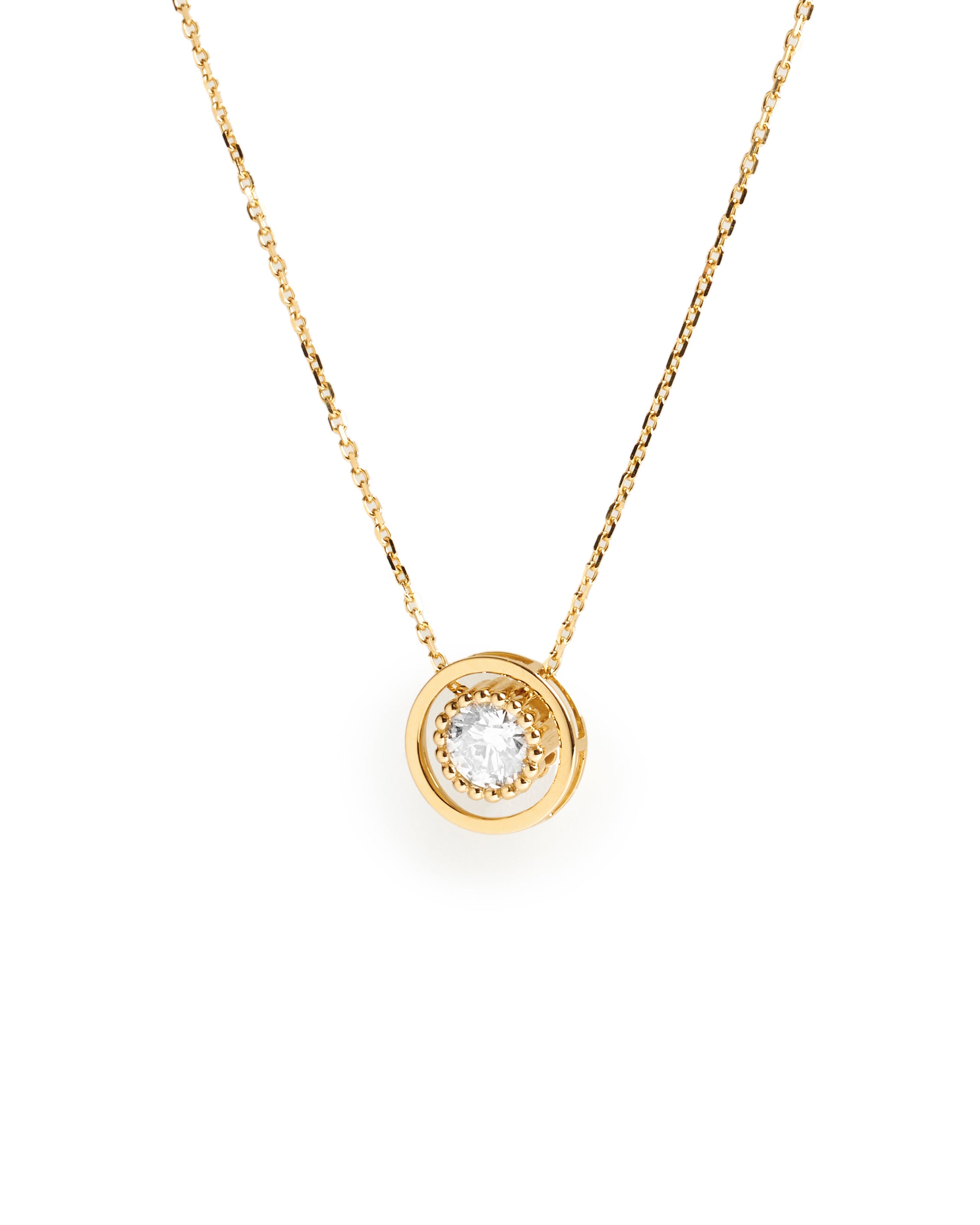 Eternal Halo Diamond Pendant Necklace