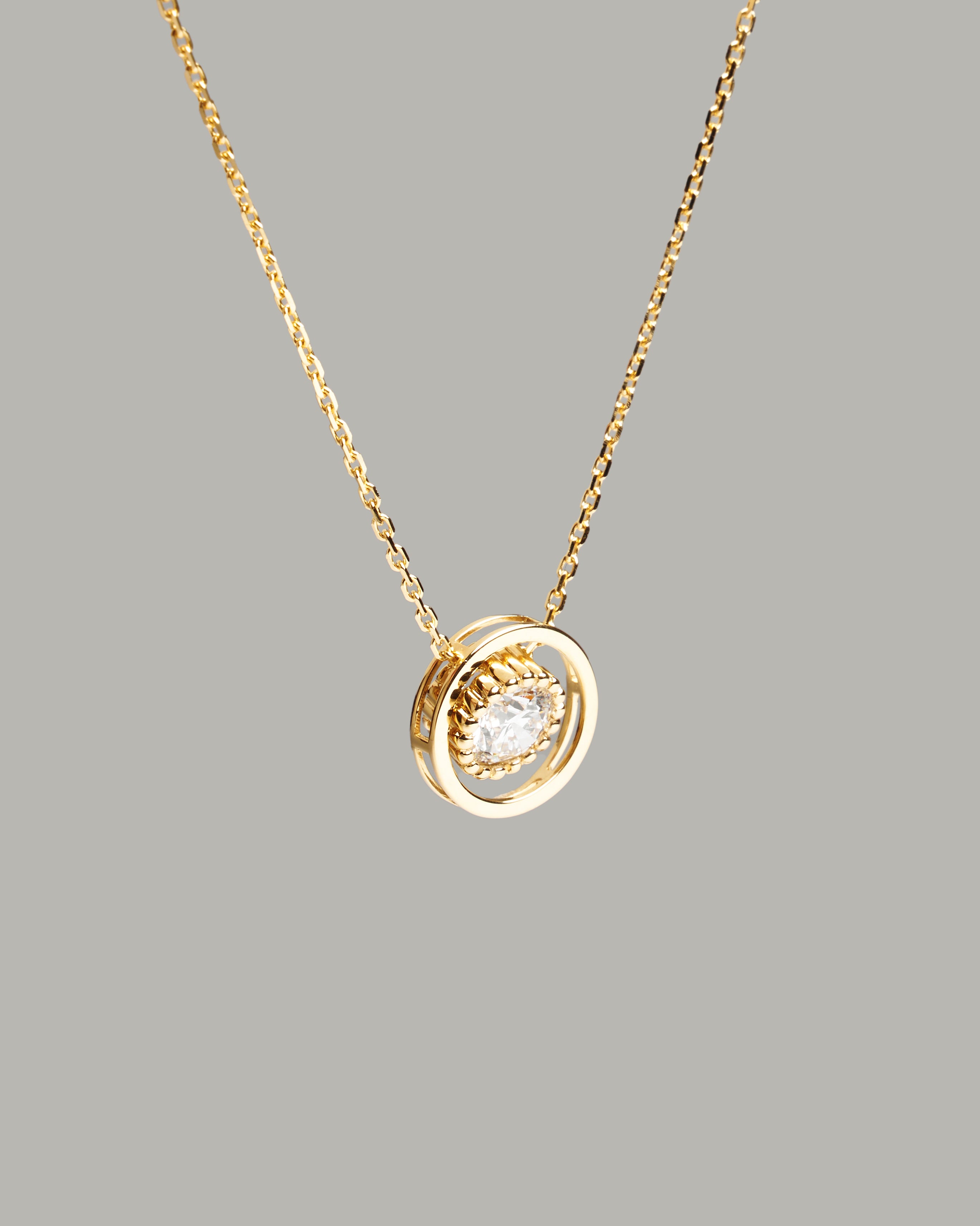 Eternal Halo Diamond Pendant Necklace