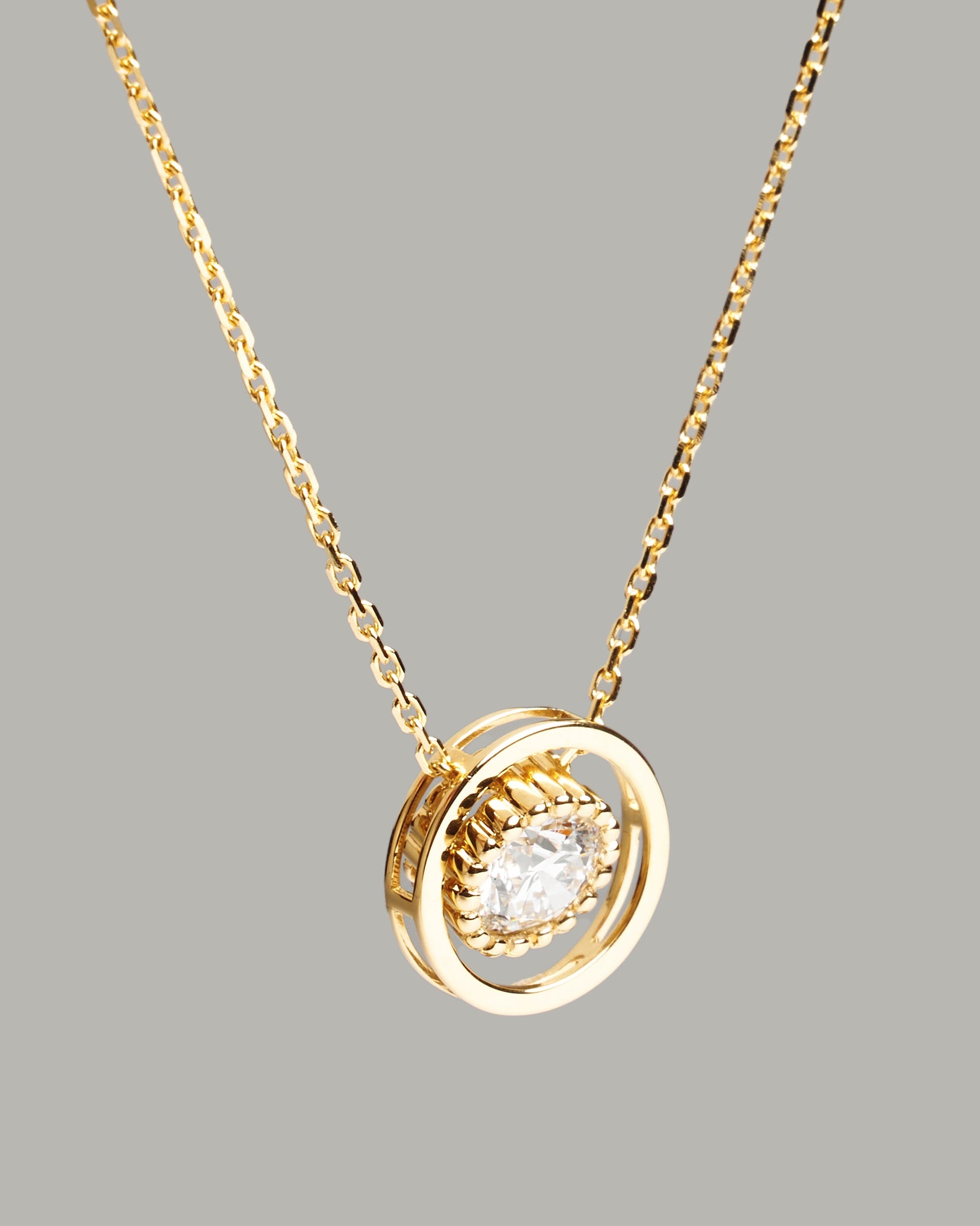 Eternal Halo Diamond Pendant Necklace