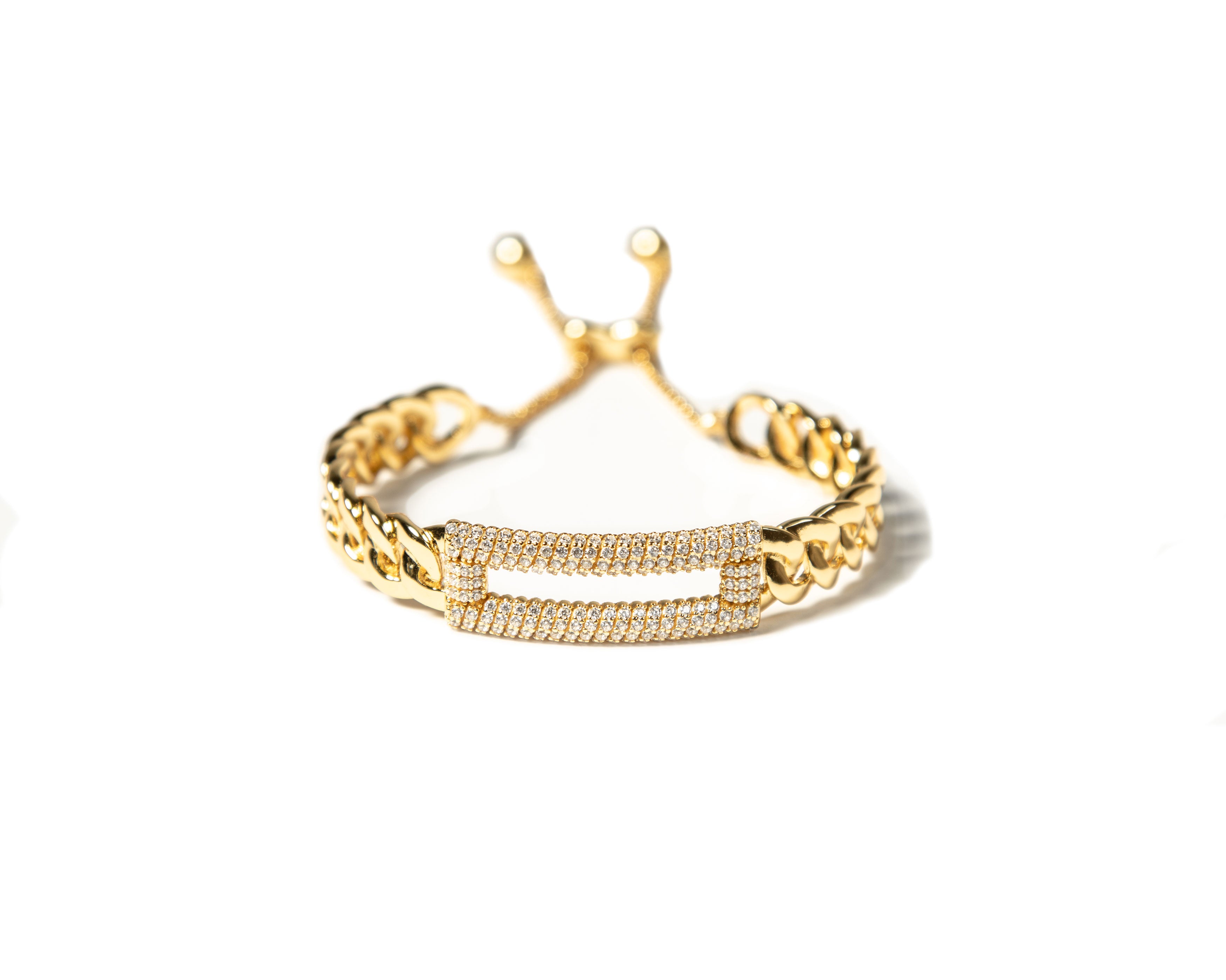 ZARUX - 20K gold vermeil bracelet with cubic zirconia