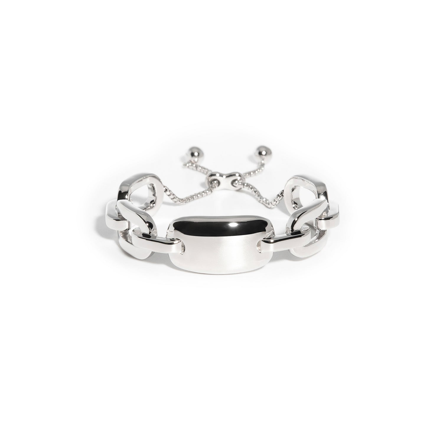 ZARUX - 18k White Gold Vermeil Cuban Bracelet