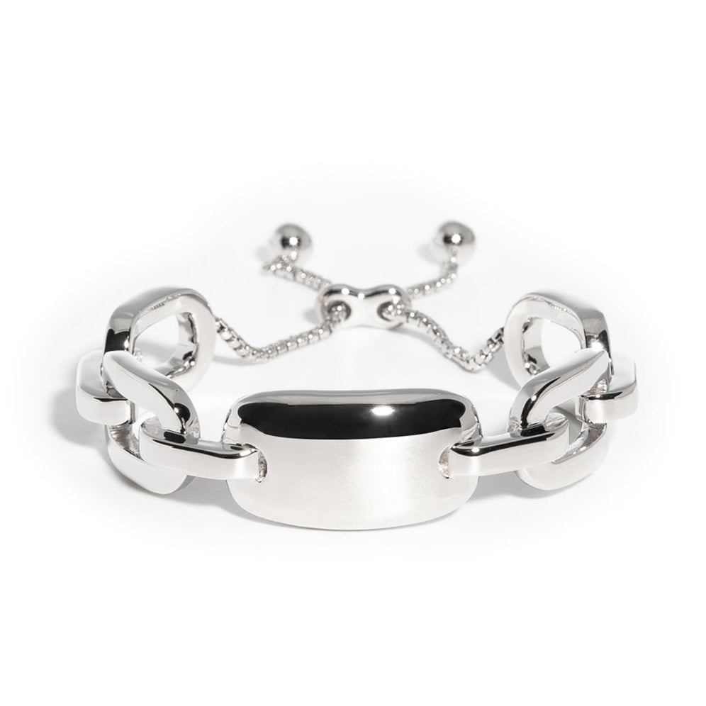 ZARUX - 18k White Gold Vermeil Cuban Bracelet