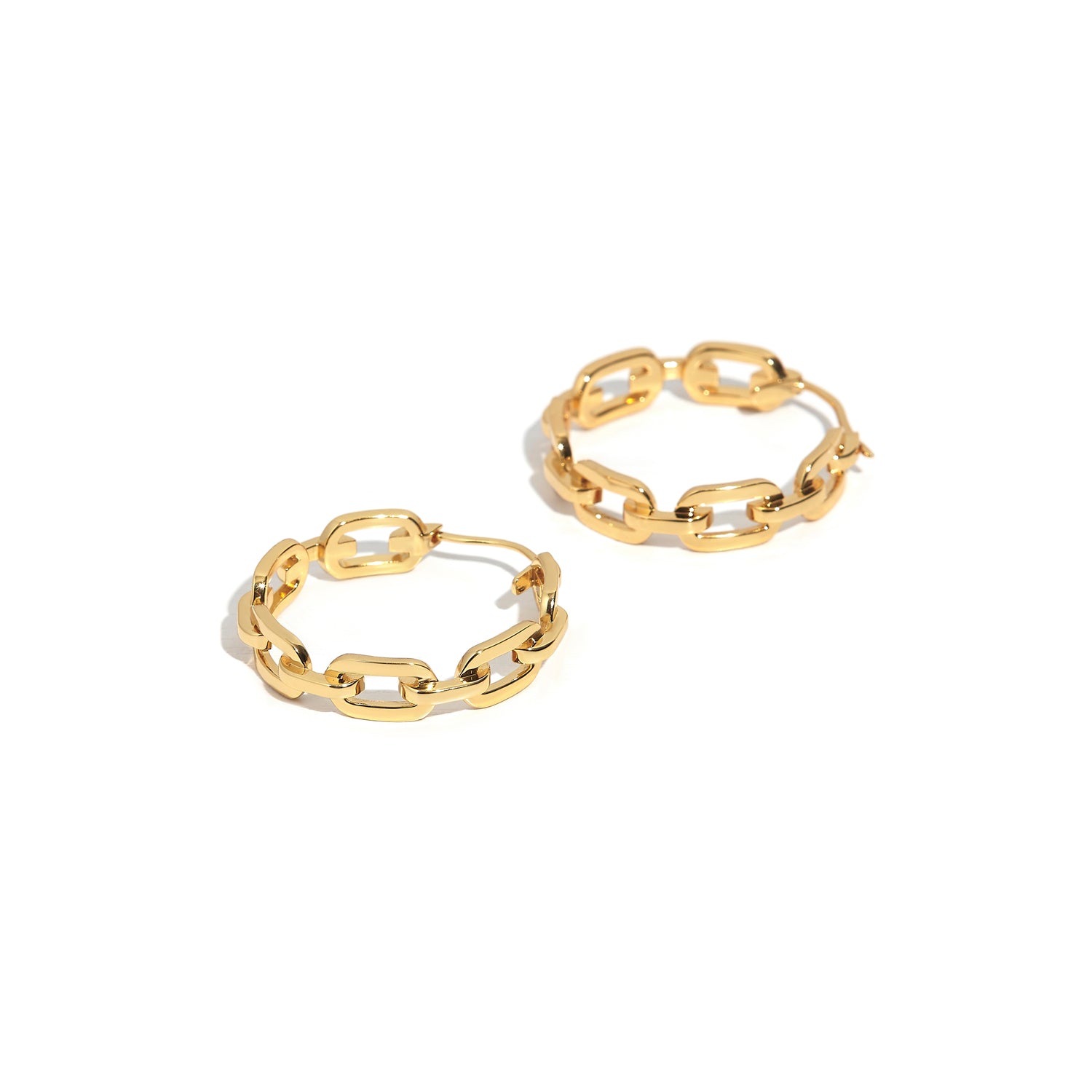 ZARUX - 20k Yellow Gold Vermeil Hoop Earrings