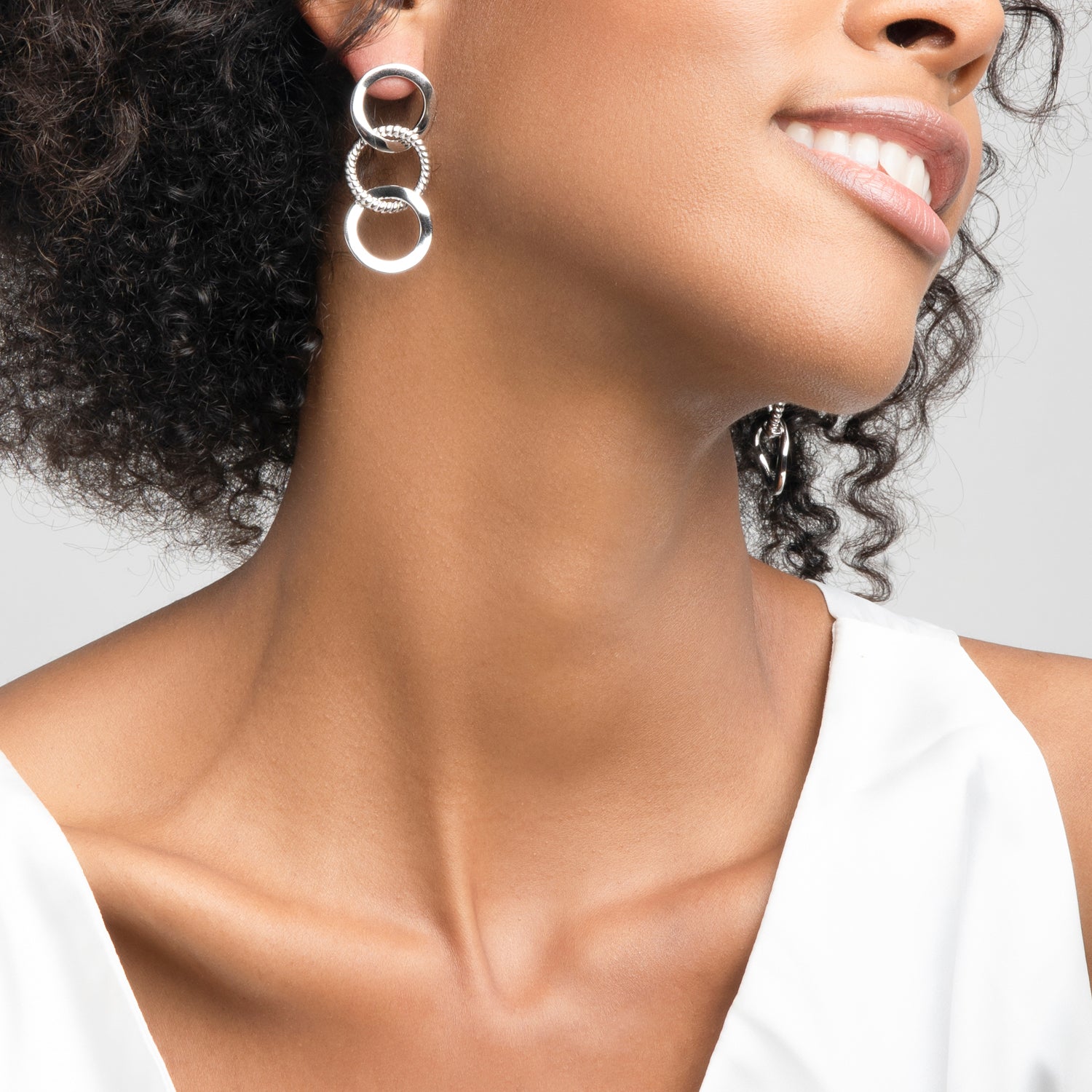 ZARUX - 18k White Gold Vermeil Earrings