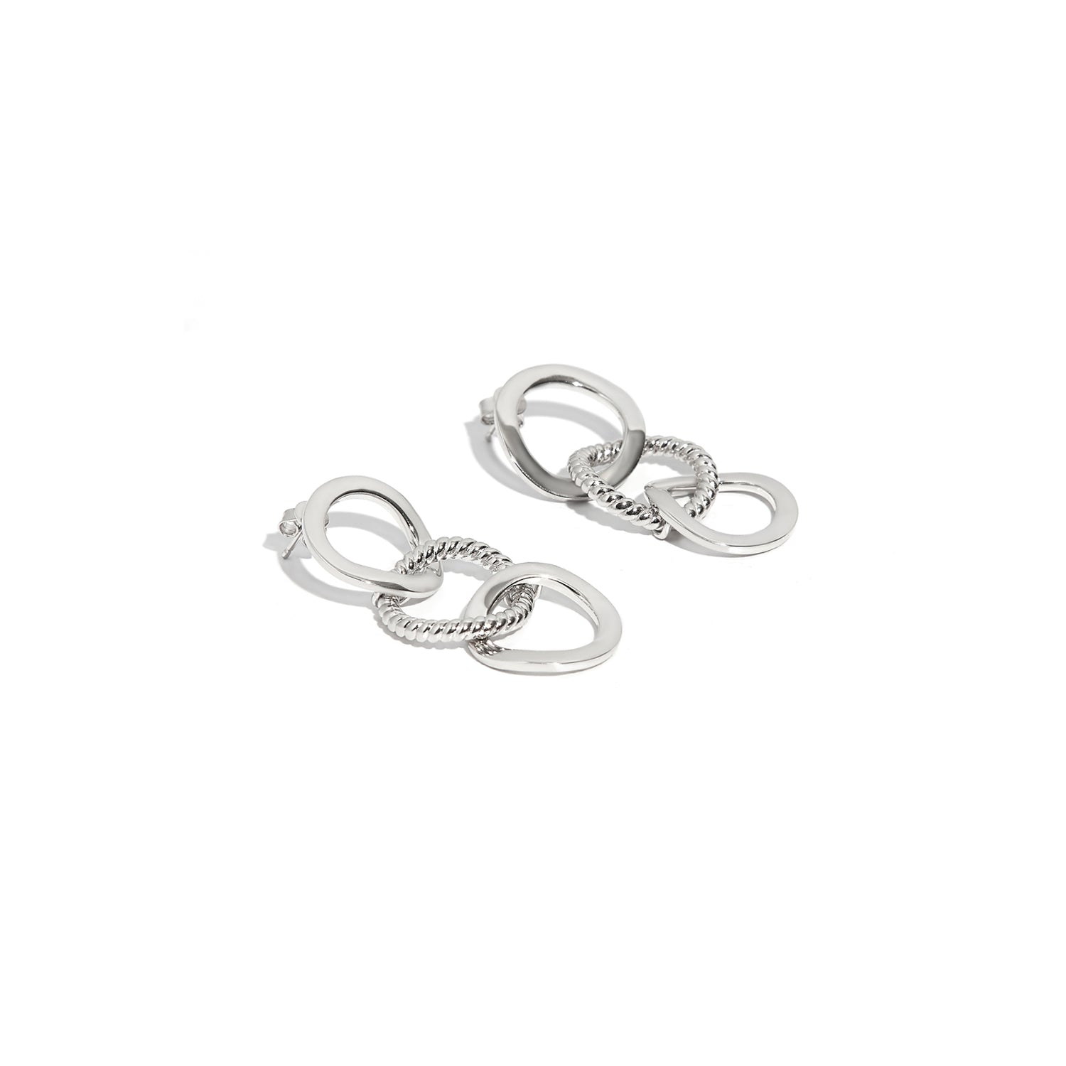 ZARUX - 18k White Gold Vermeil Earrings