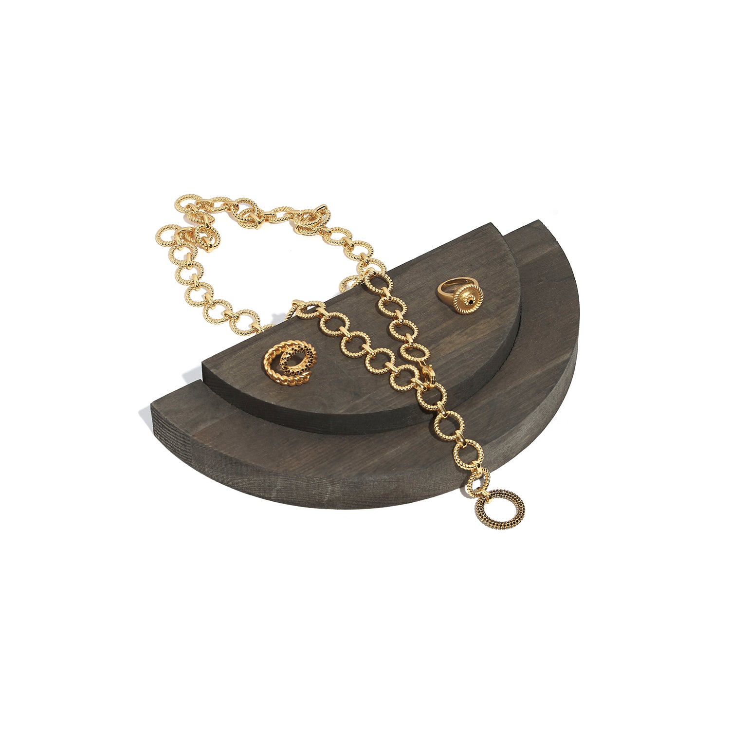 Modern Circle Link Necklace