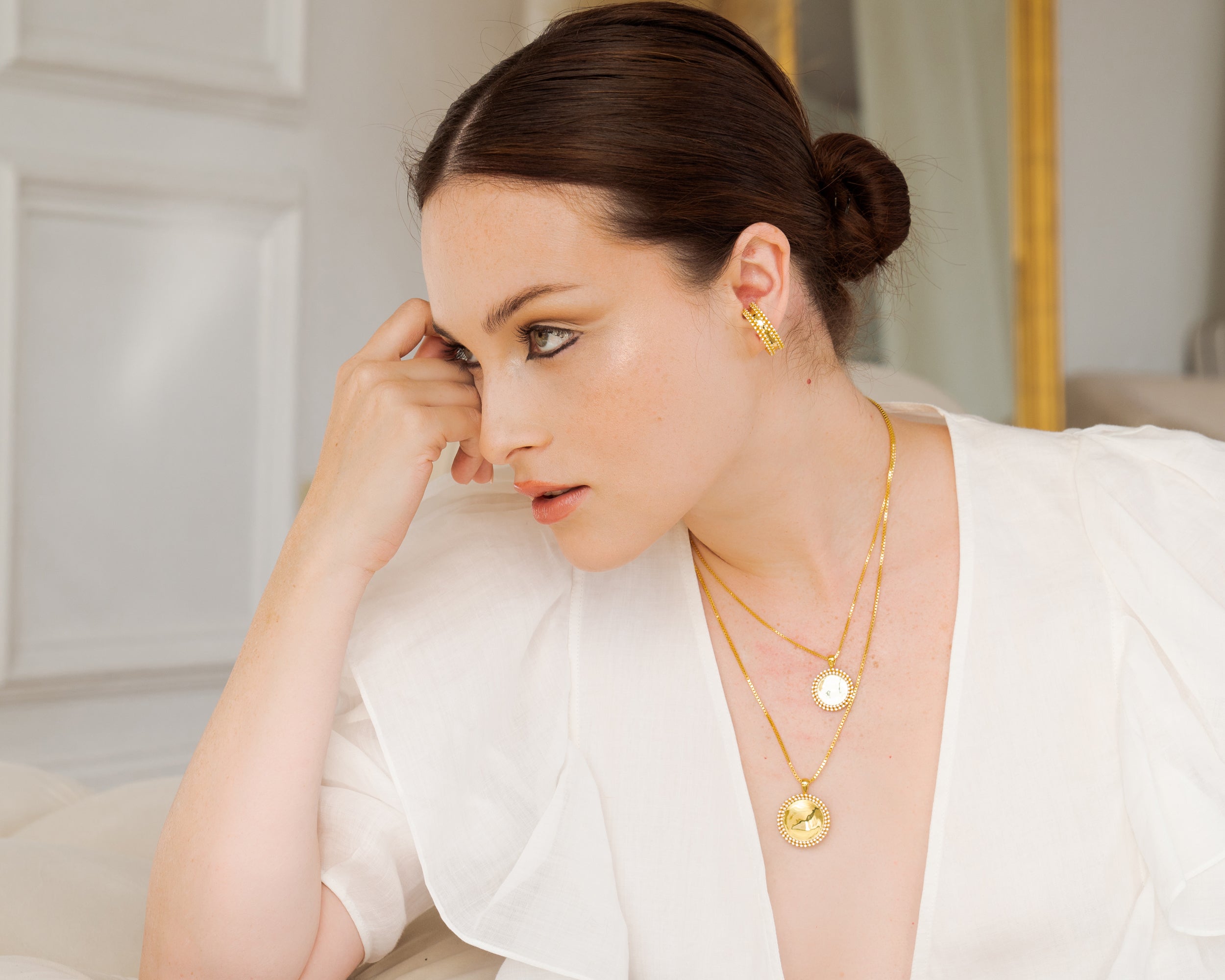 Medium Side Braid necklace