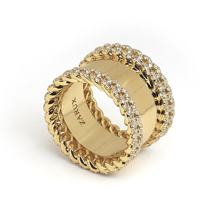 ZARUX- 20K gold vermeil with 4A CZ ring