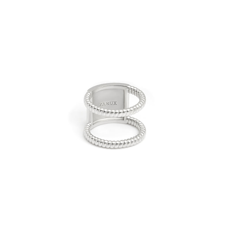 ZARUX - 18k White Gold Vermeil Ring