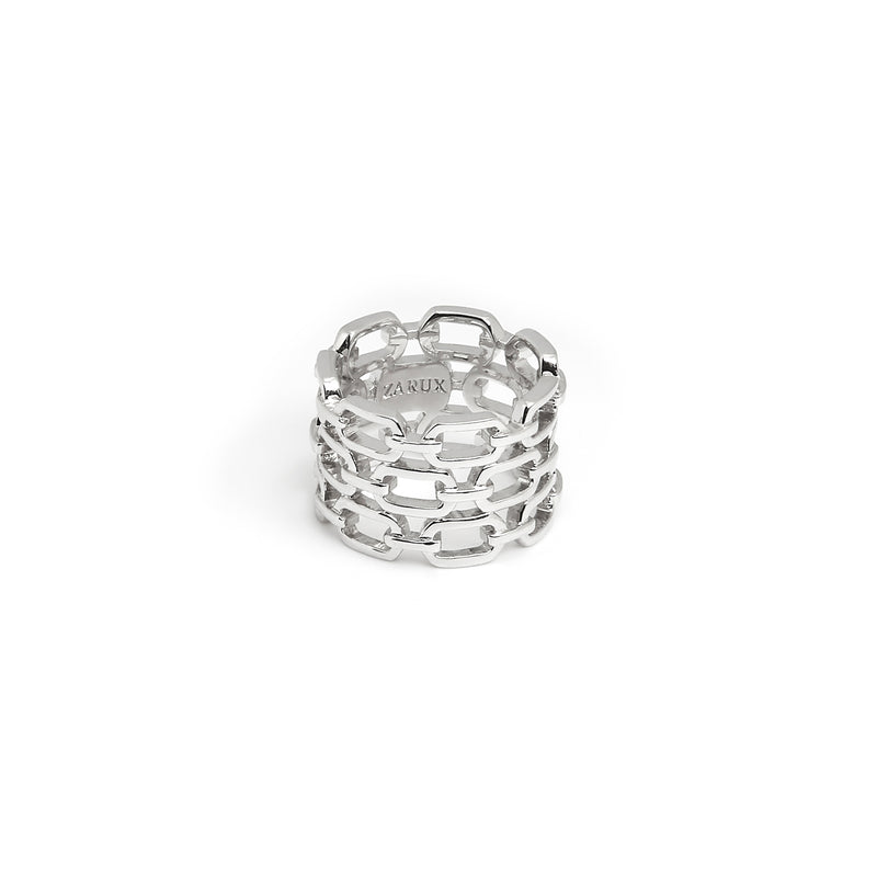 ZARUX - 18k White Gold Vermeil Ring