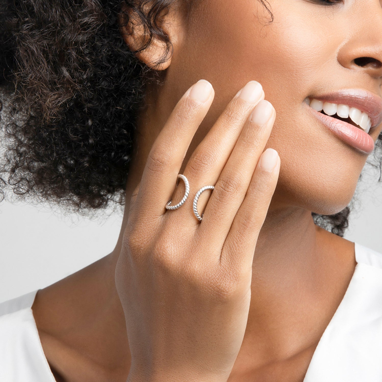 ZARUX - 18k White Gold Vermeil Ring
