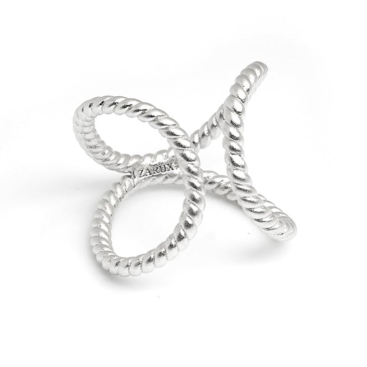 ZARUX - 18k White Gold Vermeil Ring