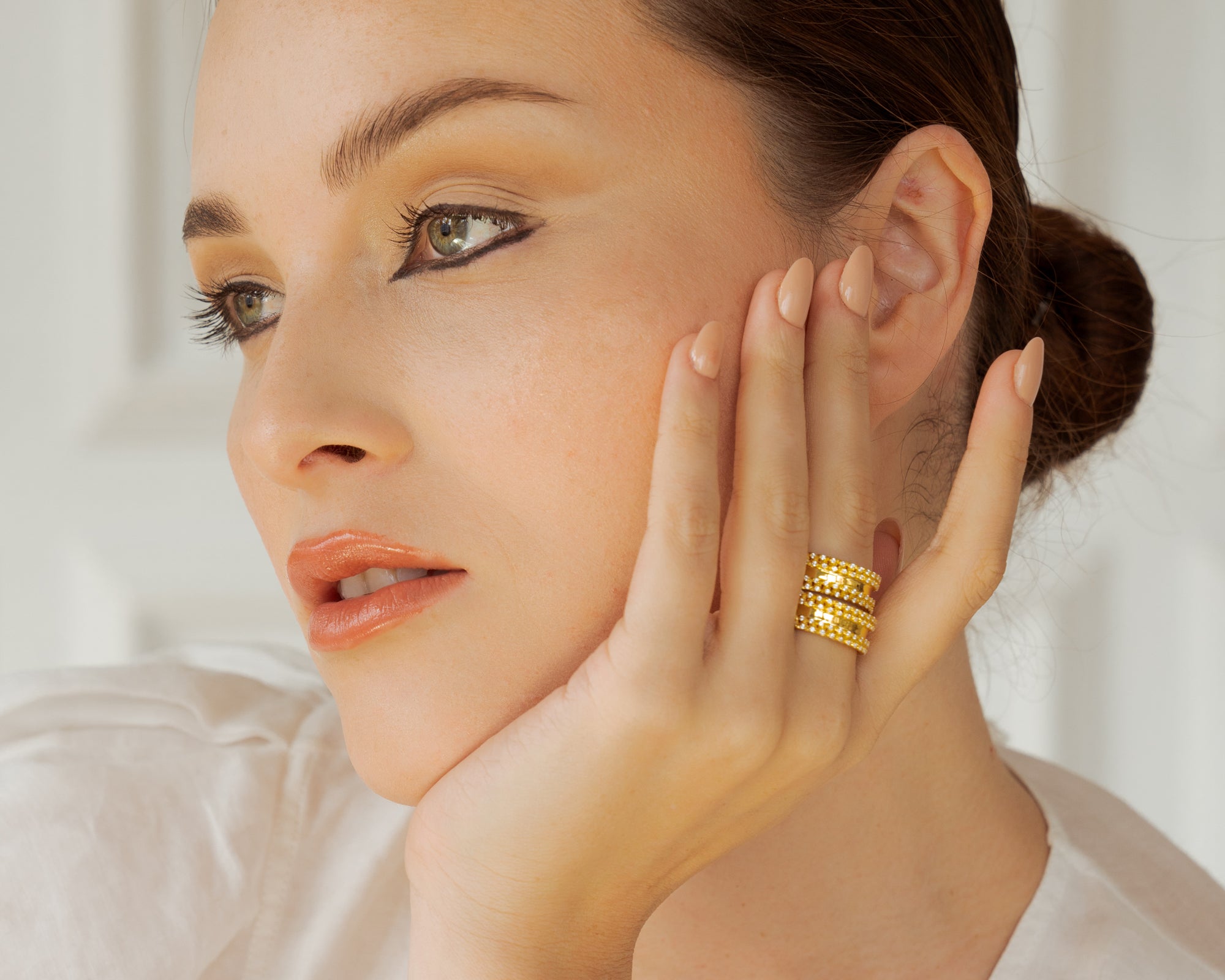 Side Braid Band Ring