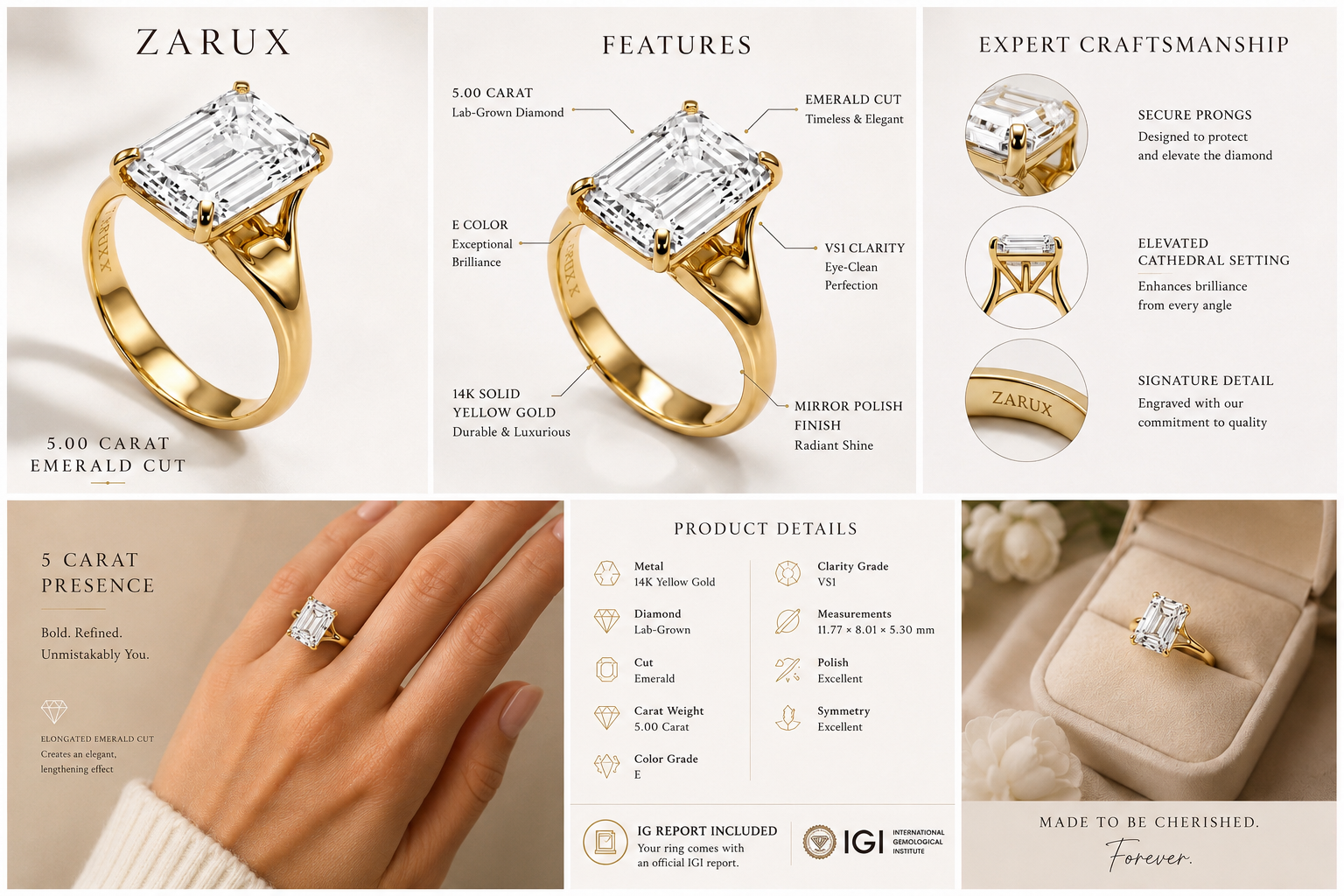 TrueLight Solitaire Ring