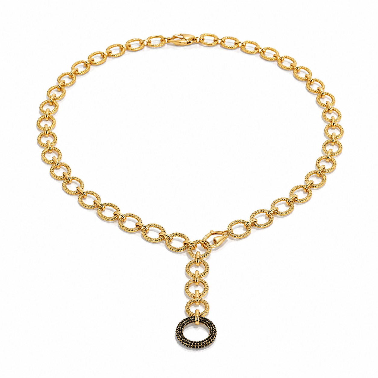 Modern Circle Link Necklace