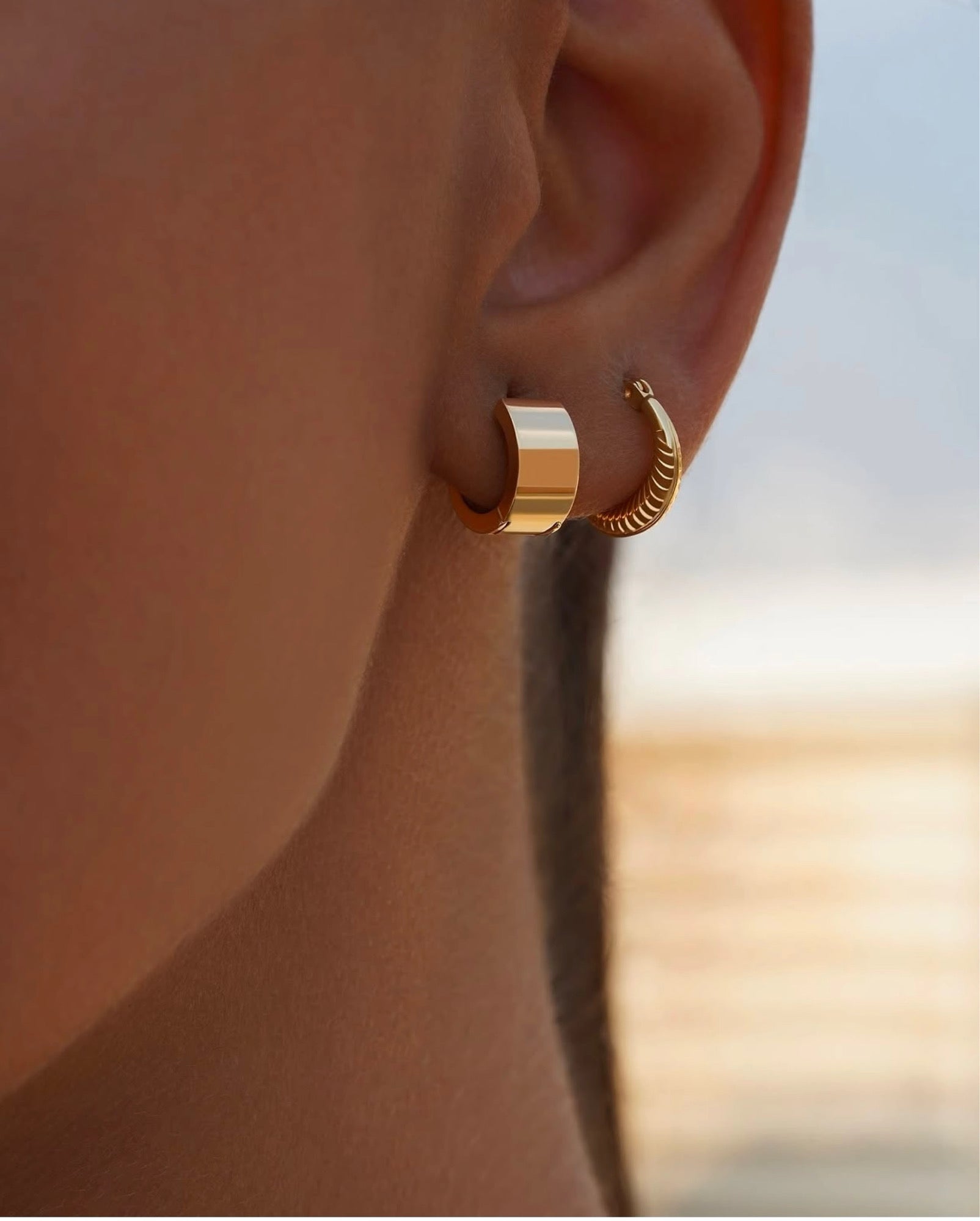 Aurelle Mini Hoop Earrings