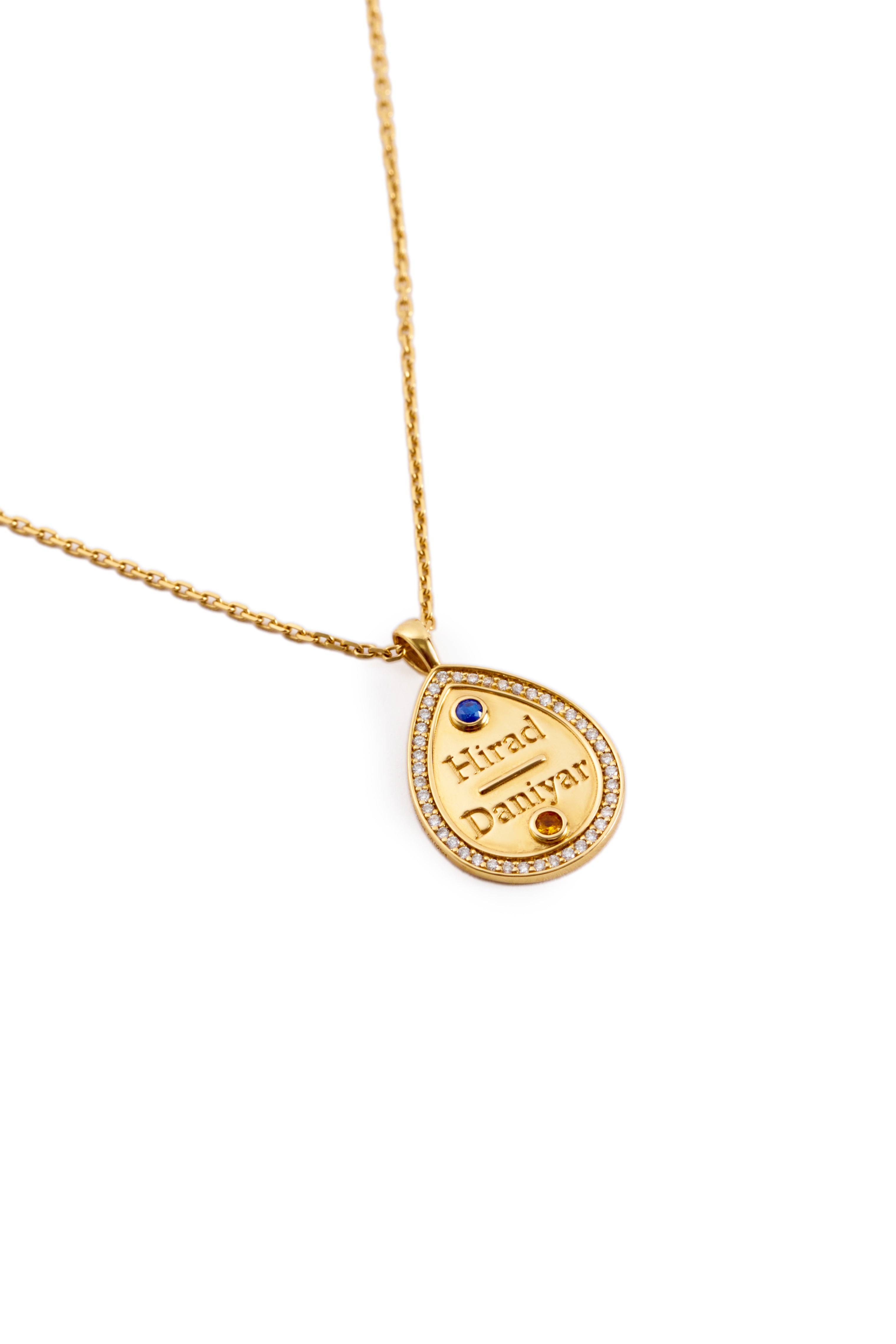 Eternal Embrace Birthstone & Name Pendant Necklace
