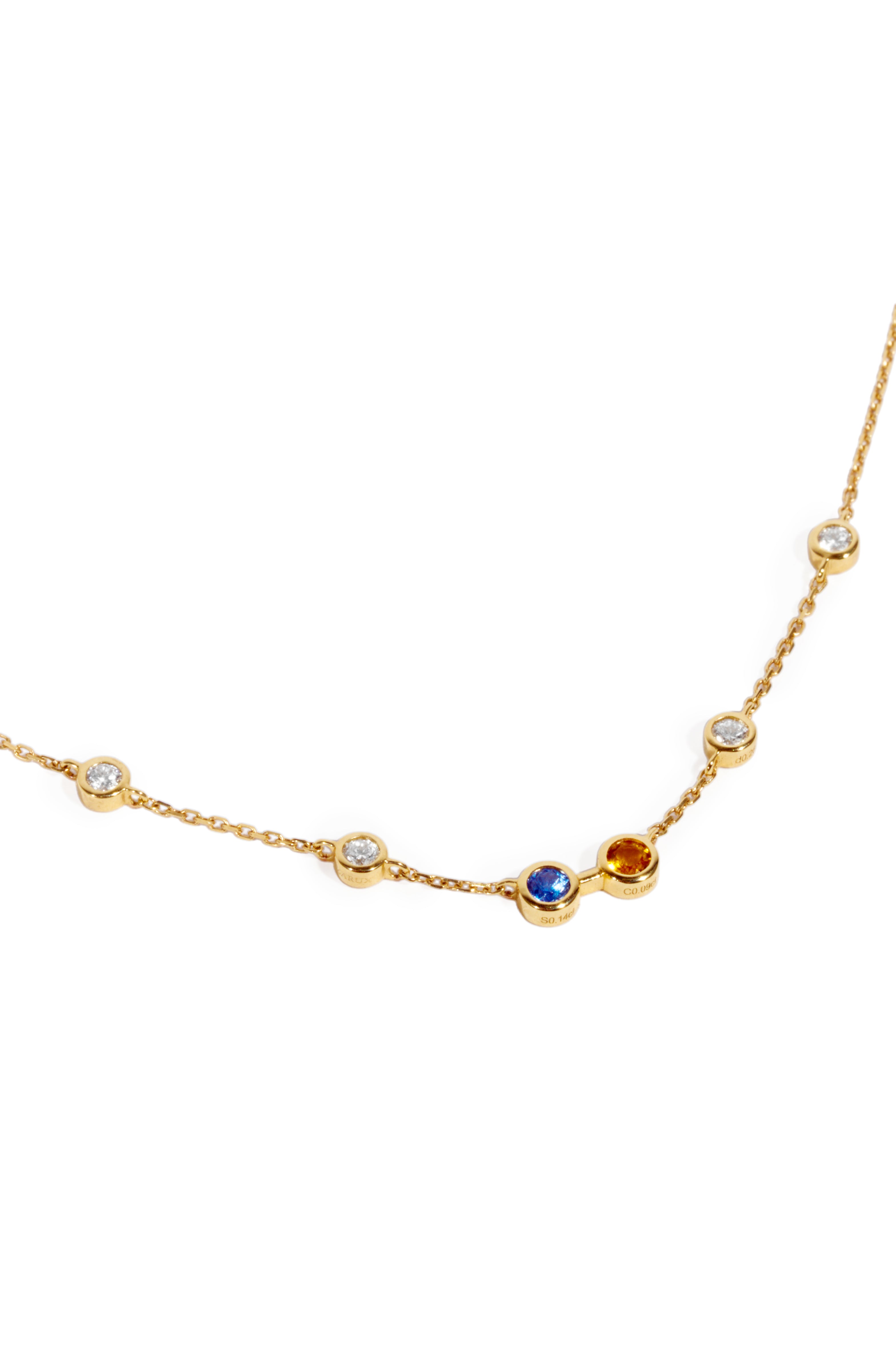 Eterna Birthstone Station Necklace
