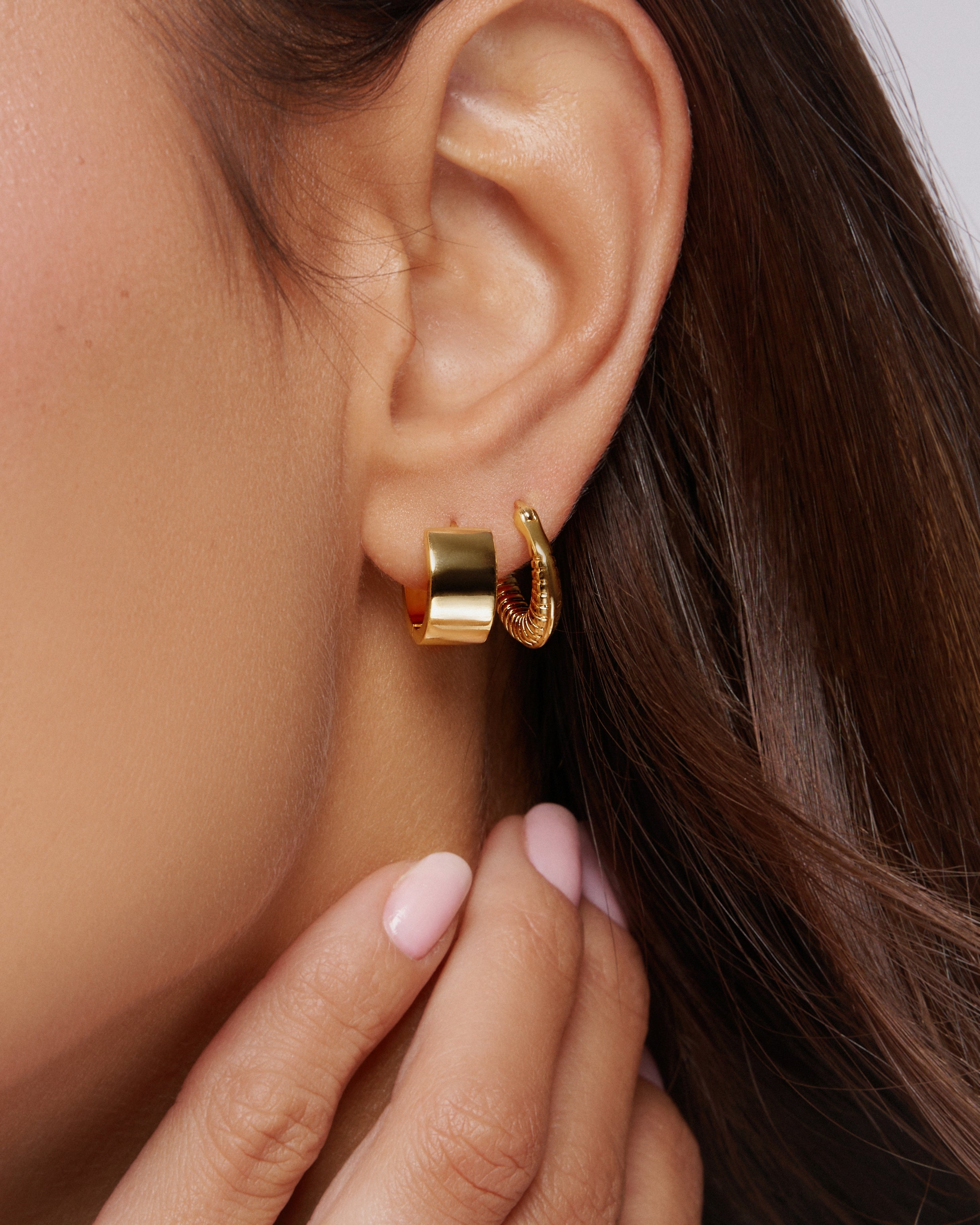 Aurelle Mini Hoop Earrings