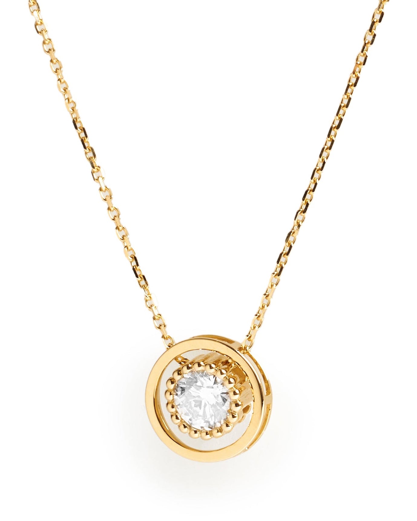 Eternal Halo Diamond Pendant Necklace