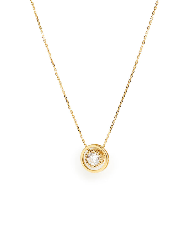 Eternal Halo Diamond Pendant Necklace