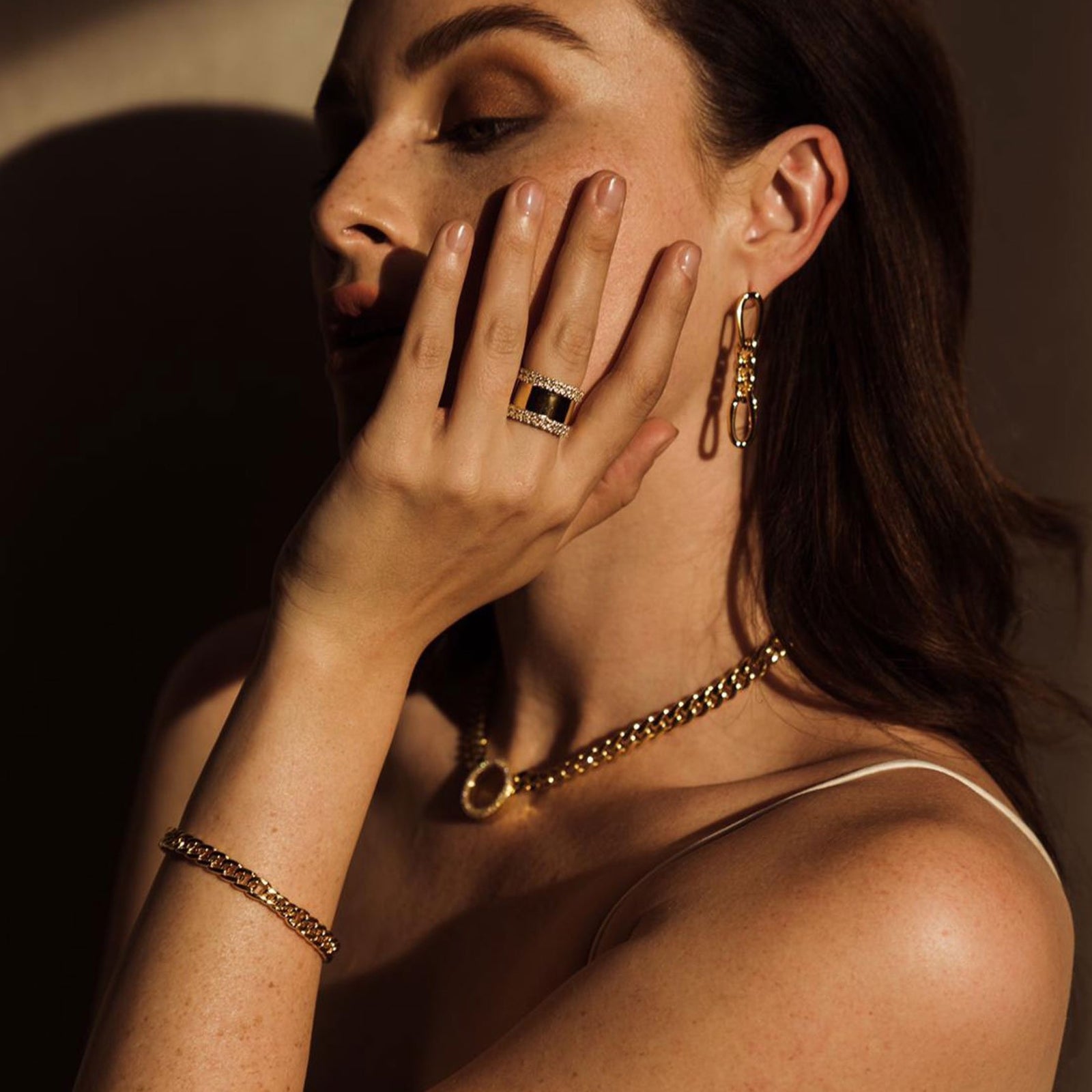 ZARUX - Side Braid with Stone Ring | ZARUX Fine Jewellery Shop