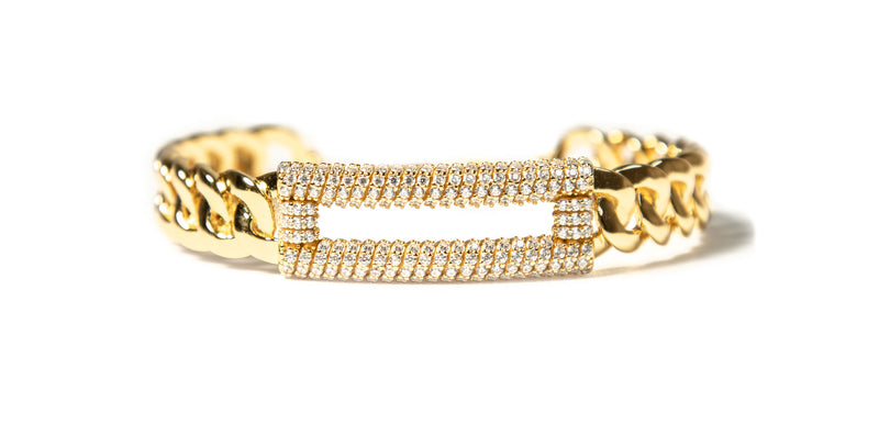 ZARUX - 20K gold vermeil bracelet with cubic zirconia