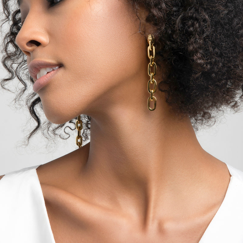 ZARUX - 20k Yellow Gold Vermeil Drop Earrings