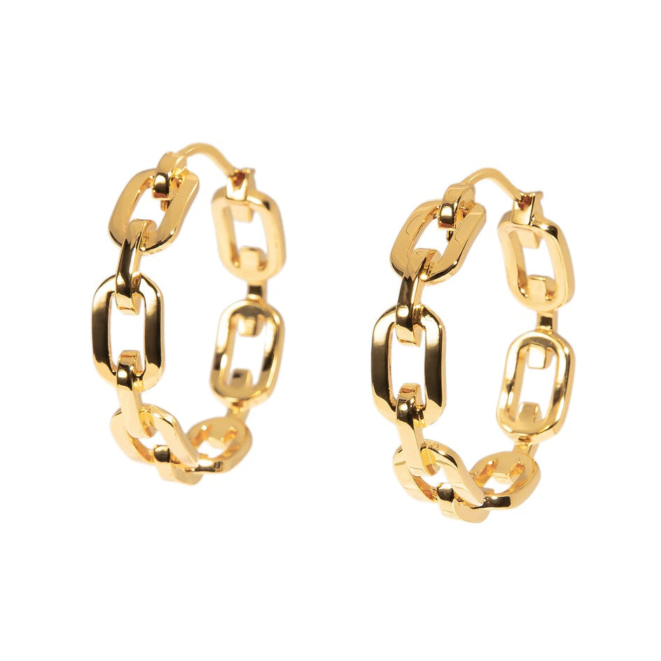 ZARUX - 20k Yellow Gold Vermeil Hoop Earrings