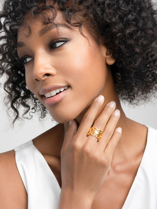 ZARUX - 20k Yellow Gold Vermeil Ring