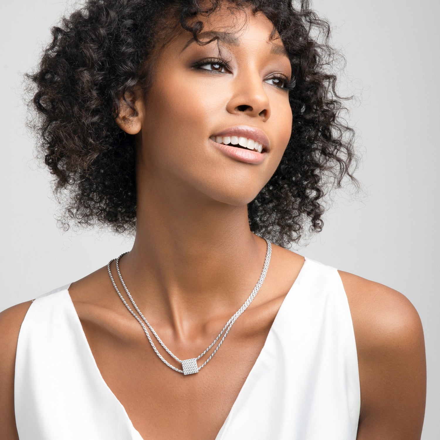 ZARUX - 18k White Gold Vermeil Necklace