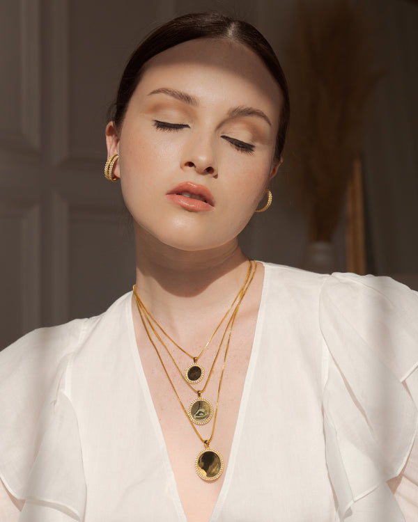 Medium Side Braid necklace