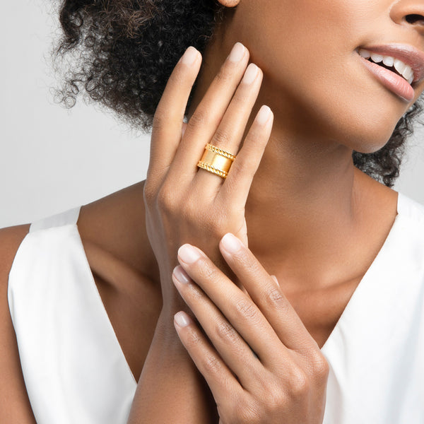ZARUX - 20k Yellow Gold Vermeil Ring