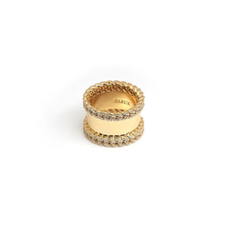 ZARUX- 20K gold vermeil with 4A CZ ring