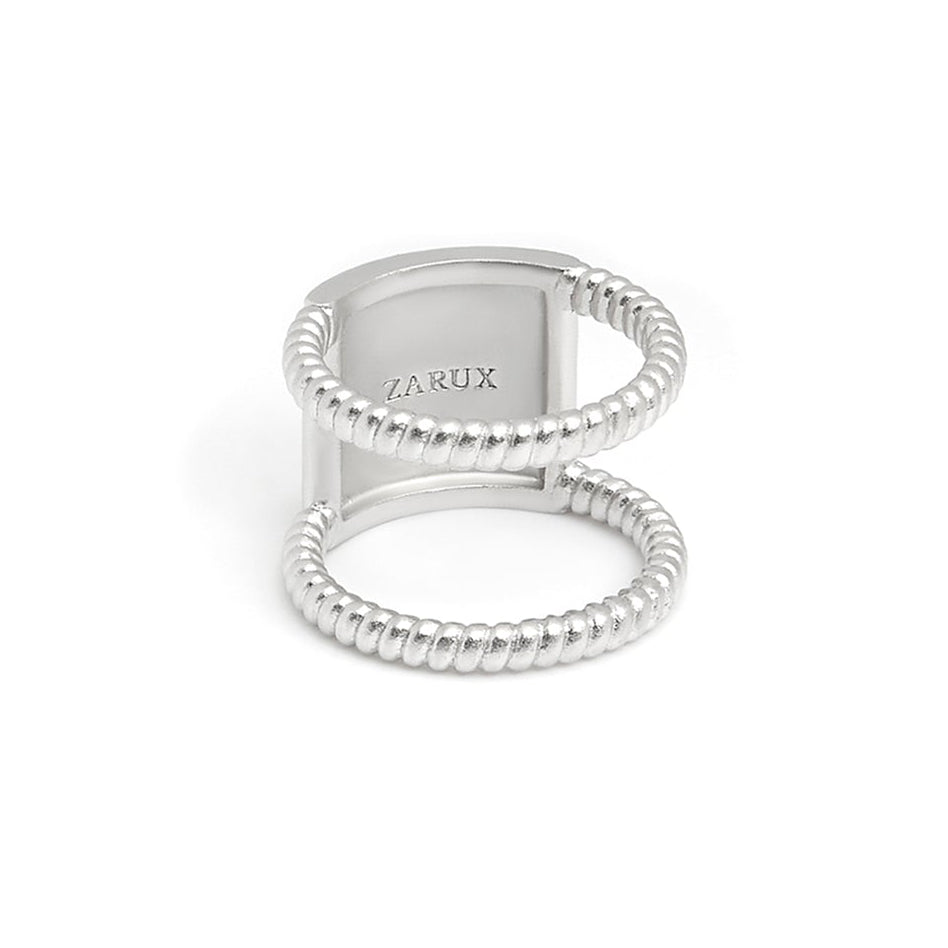 ZARUX - 18k White Gold Vermeil Ring