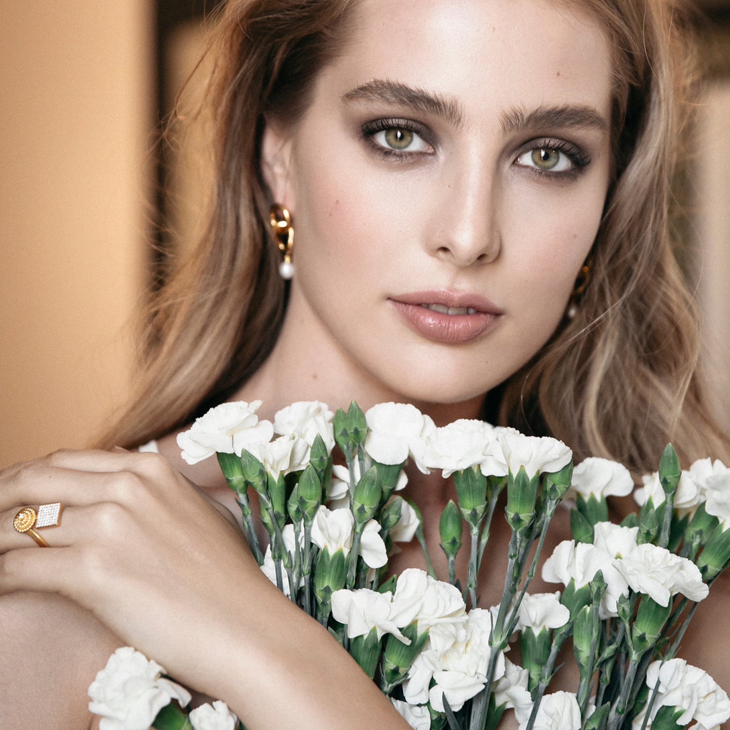 Flower Square Ring