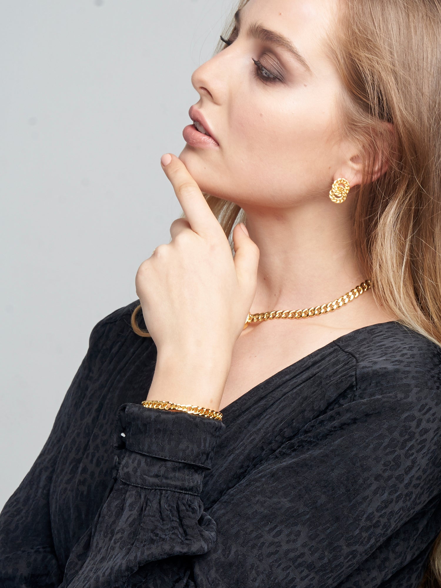 Twin Circle Earrings