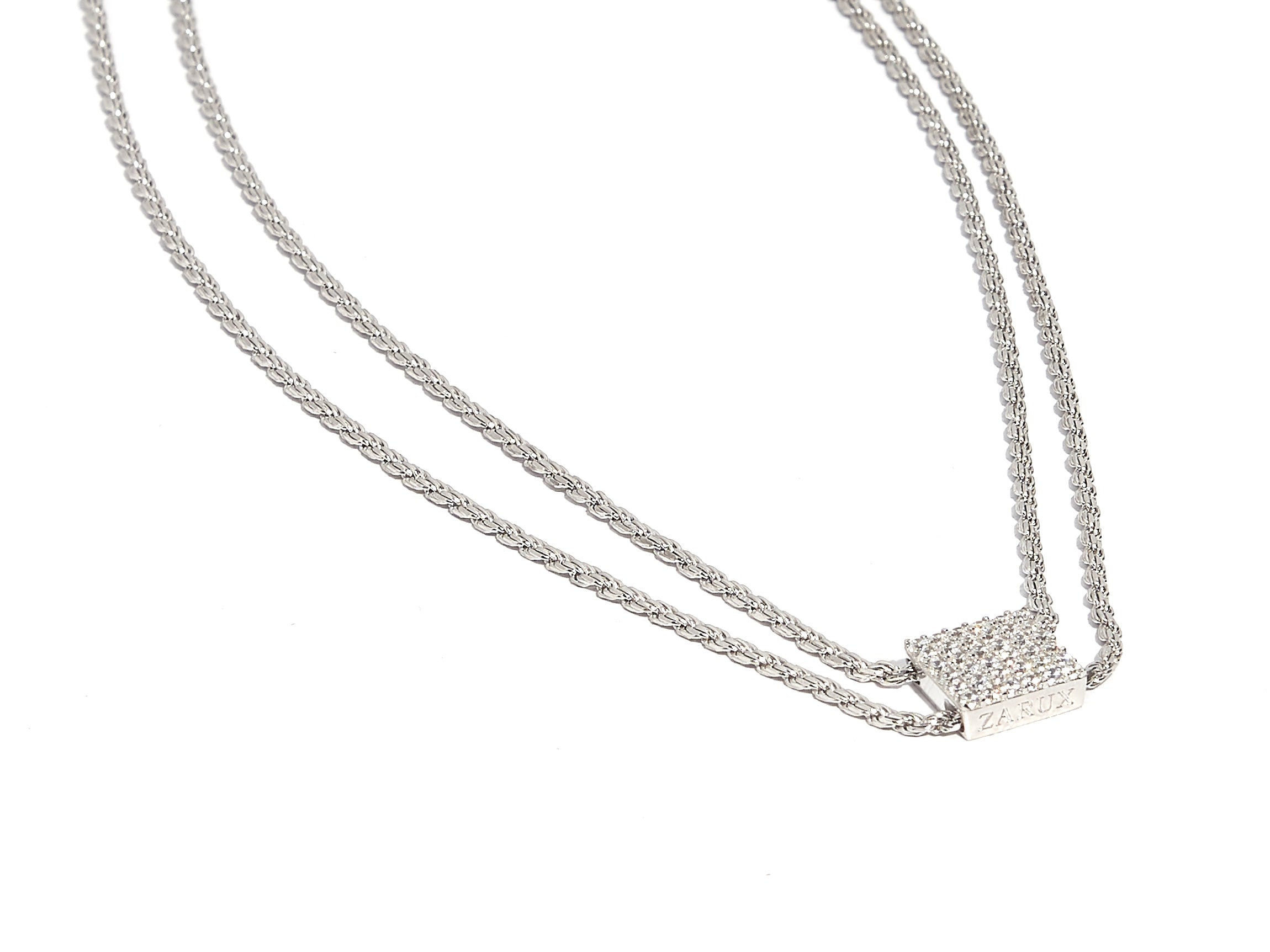 ZARUX - 18k White Gold Vermeil Necklace