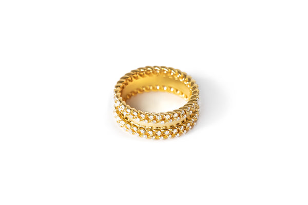 Side Braid Band Ring
